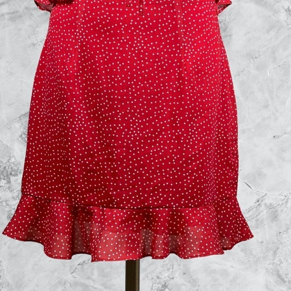 Superdown Mercy Polka Dot Dress - Red - Picture 9 of 10